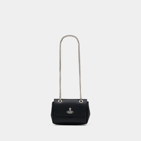 Sac À Main Saffiano Small Purse - Vivienne Westwood - Cuir - Noir