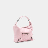 Sac Porté Épaule Le City - Balenciaga - Cuir - Rose