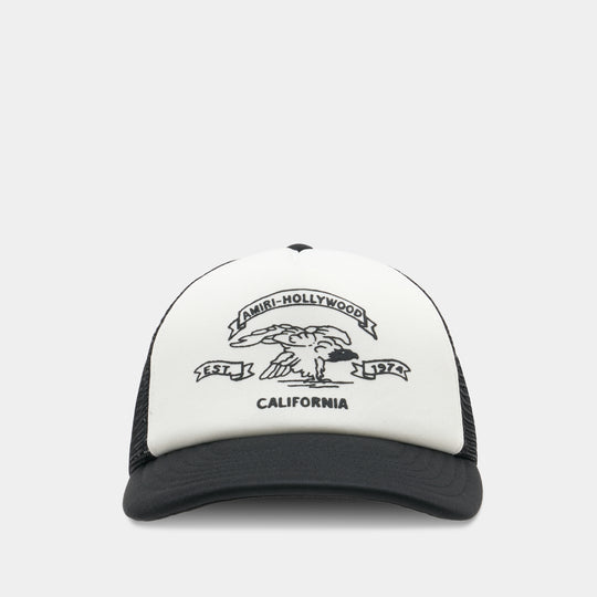 Casquette Eagle Trucker - Amiri - Synthétique - Noir