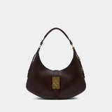 Cabas Kat Small - Ganni - Cuir - Marron
