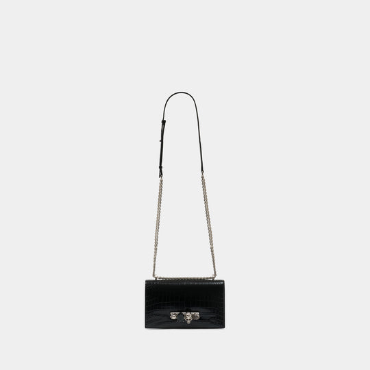 Sac À Bandoulière Jewelled Satchel - Alexander McQueen - Cuir - Noir
