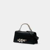Sac Porté Épaule Jewel Mini - Alexander McQueen - Cuir - Noir
