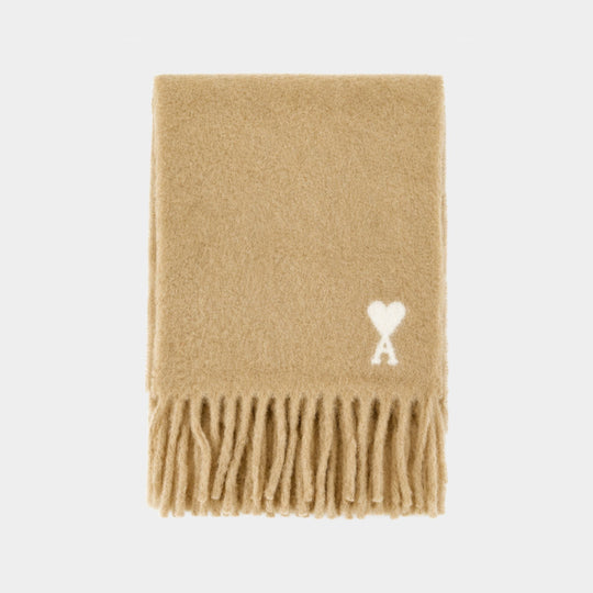 Écharpe Quota Ami De Coeur - AMI Paris - Laine - Beige