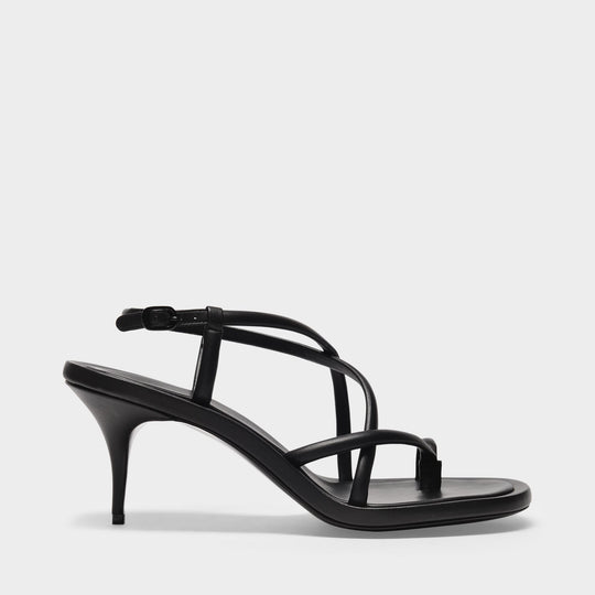 Sandales Upper and So en Cuir Noir
