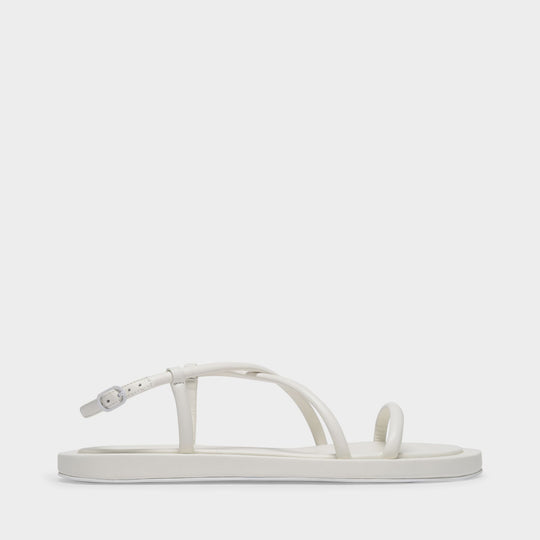 Sandales Upper and Ru en Cuir Blanc