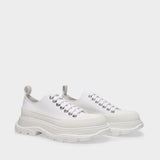 Sneakers Tread Slick - Alexander McQueen - Toile - Blanc