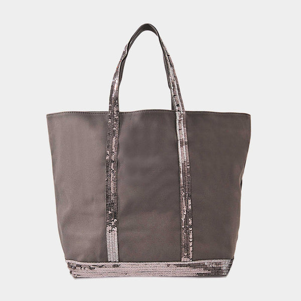 Cabas L Zippé - Vanessa Bruno - Coton - Anthracite