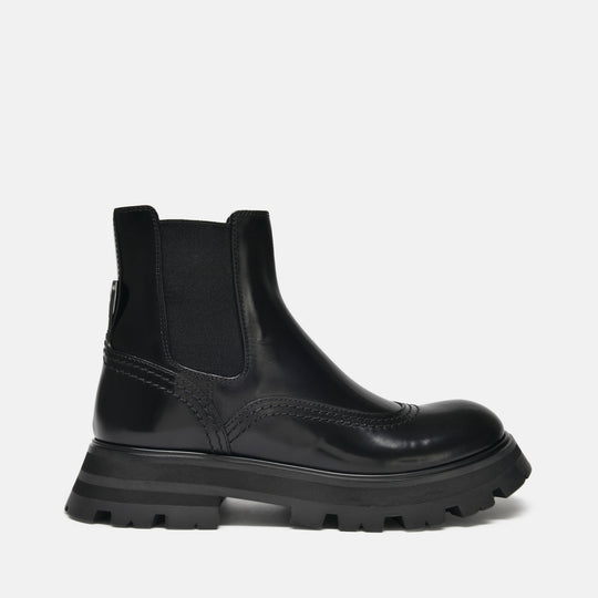 Bottines Wander en Cuir Noir