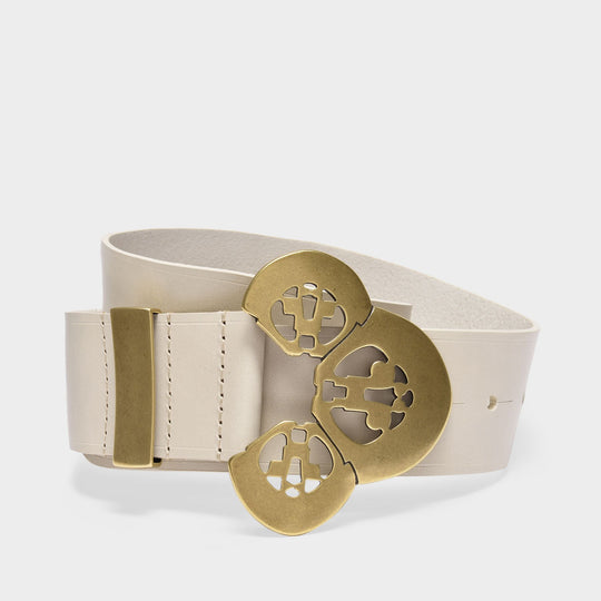 Ceinture Adaria en Cuir Beige