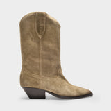 Boots Duerto en Cuir Taupe