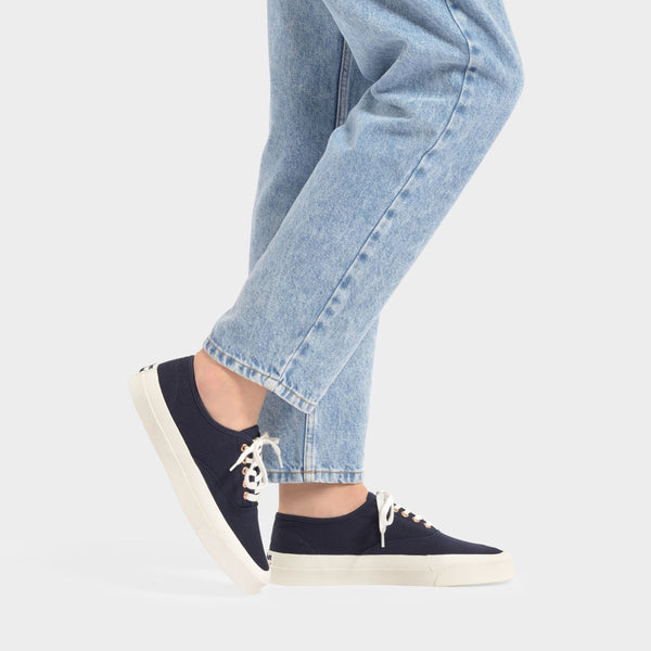 Sneakers en Toile Bleue