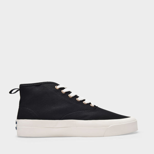 Sneakers High-Top en Toile Noire