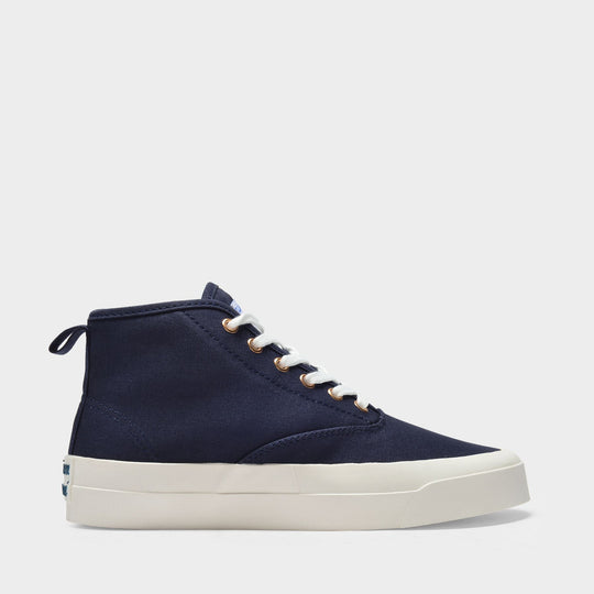 Sneakers High-Top en Toile Bleu