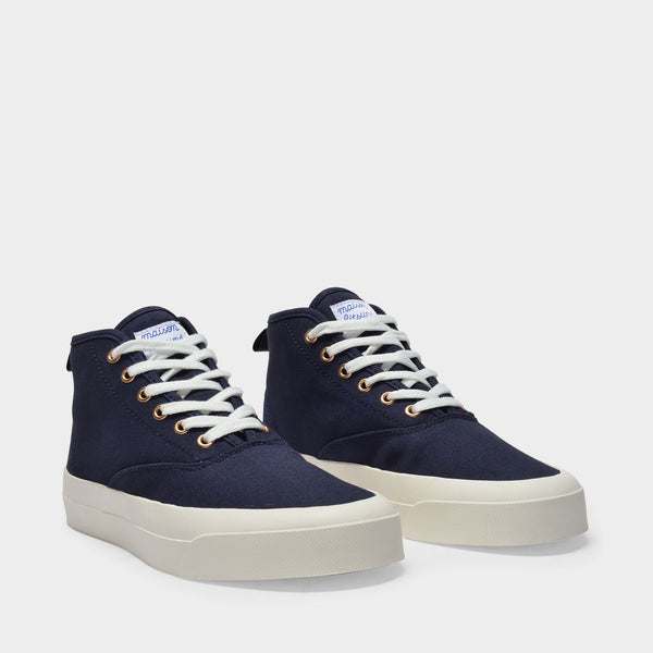 Sneakers High-Top en Toile Bleu