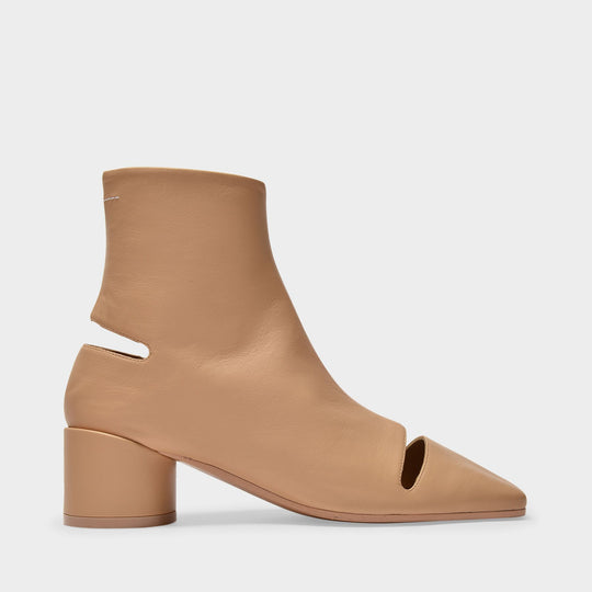 Bottines en Cuir Marron