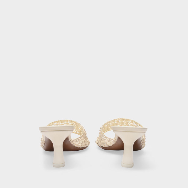 Sandales Lerna en Toile de Coton Crème