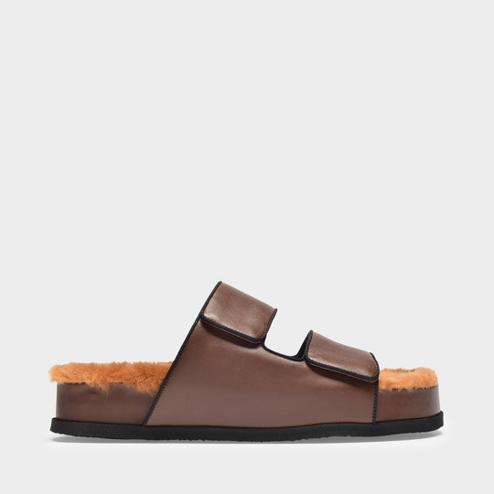 Sandales Dombai Sherling en Cuir Marron