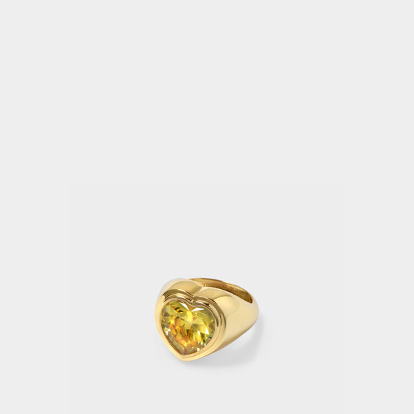 Bague R28 en Laiton et Plaqué Or