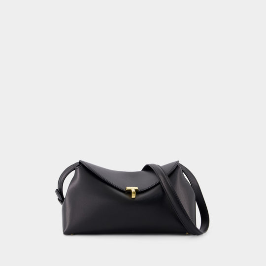 Pochette T Lock - TOTEME - Cuir - Noir