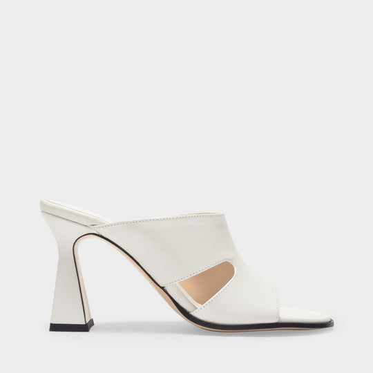 Sandales Marie en Cuir Blanc