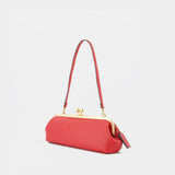 Sac Porté Épaule Kisslock Frame 30 - Coach - Cuir - Bordeaux