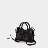 Sac À Main Le City Nano - Balenciaga - Cuir - Noir