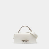 Sac Porté Épaule Jewel Mini - Alexander McQueen - Cuir - Blanc