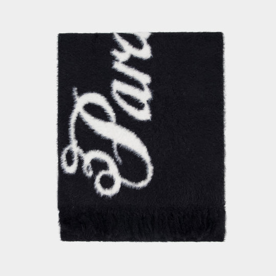 Écharpe Fluffy - 3.PARADIS - Nylon - Noir