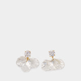 Boucles D'oreilles Petal Earrings - SELF PORTRAIT - Perles - Blanc