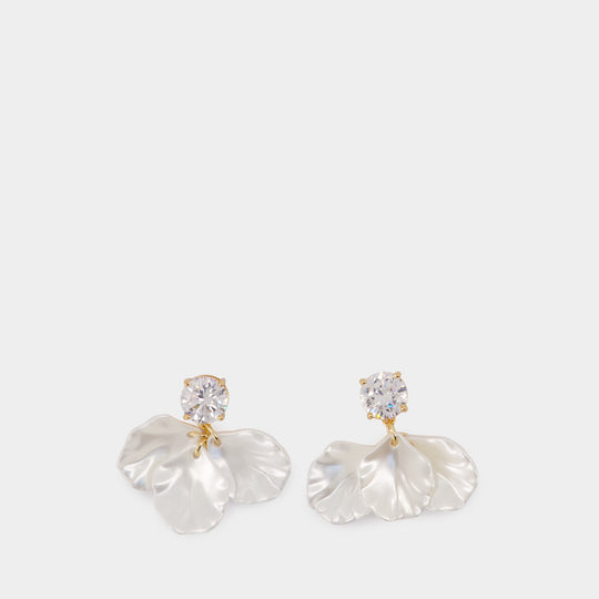 Boucles D'oreilles Petal Earrings - SELF PORTRAIT - Perles - Blanc