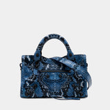 Sac À Main Le City Mini - Balenciaga - Cuir - Bleu