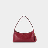 Sac Porté Épaule Glazed Brooklyn 26 - Coach - Cuir - Rouge