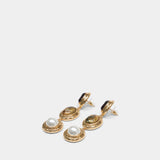 Boucles D'oreilles Three Tiered - SELF PORTRAIT - Métal - Doré