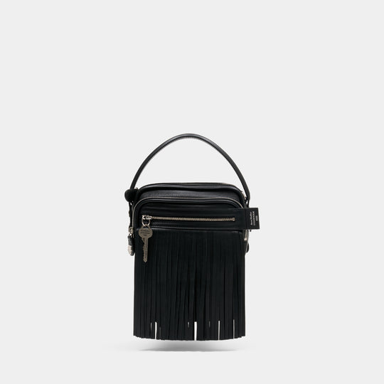 Sac Porté Épaule Camero Kit Fringe - Acne Studios - Cuir - Noir