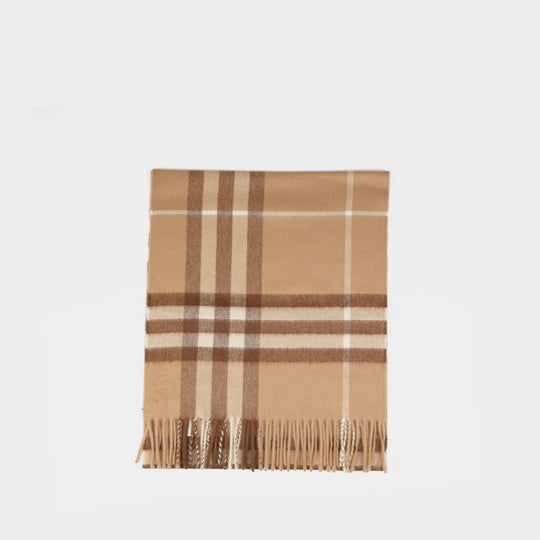Écharpe Mu Giant Check - Burberry - Cachemire - Marron
