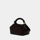 Sac À Main  Bou Bag Small Grained - Ganni - Synthétique - Marron