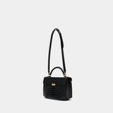 Sac À Main Box Top Handle - TOTEME - Cuir - Noir