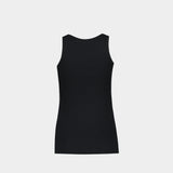 T-Shirt 90's Rib - Courreges - Coton - Noir