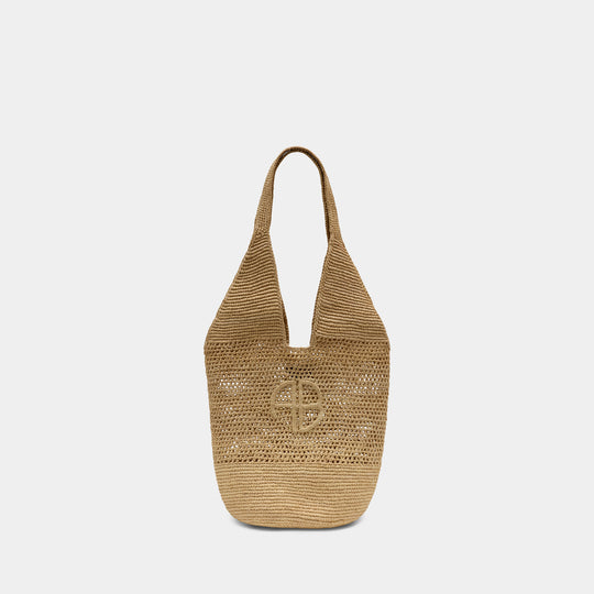 Sac Hobo - ANINE BING - Raphia - Beige