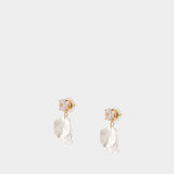 Boucles D'oreilles Petal Earrings - SELF PORTRAIT - Perles - Blanc