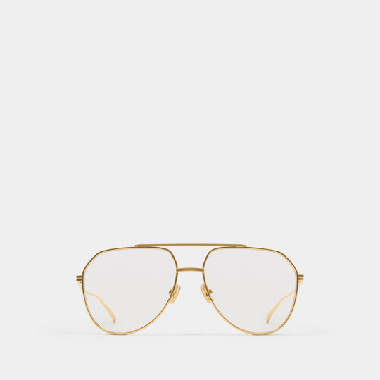 Lunettes De Soleil Bv1465s - Bottega Veneta - Métal - Doré
