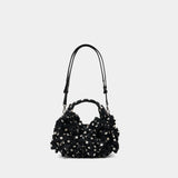 Sac À Main Hobo Mini Bow - Ganni - Nylon - Noir
