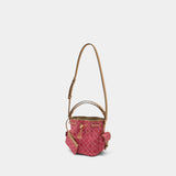 Sac À Main T-Monogram - Tory Burch - Coton - Rouge