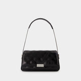 Sac Porté Épaule Siren Medium Flap - Alexander Wang - Cuir - Noir