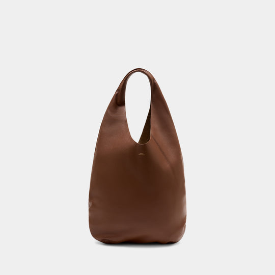 Cabas Le Neige - A.P.C. - Cuir - Marron