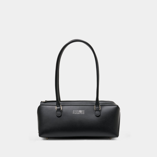 Sac Porté Épaule New Bauletto J Medium - MM6 Maison Margiela - Cuir - Noir