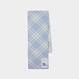 Écharpe Mu Tri Bar Check - Burberry - Laine - Violet