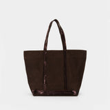 Cabas L - Vanessa Bruno - Cuir - Marron