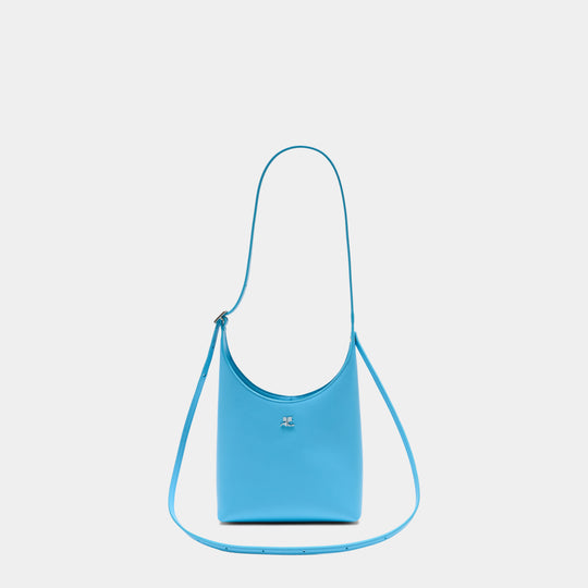 Sac Porté Épaule Small Melt - Courreges - Cuir - Bleu
