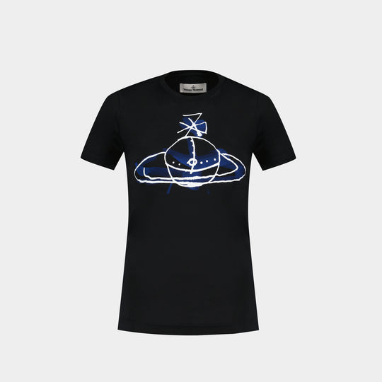 T-Shirt Orb Peru - Vivienne Westwood - Coton - Noir